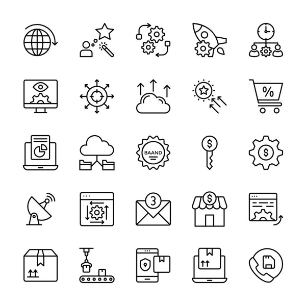 Product Management Vector Icons — Stockvector