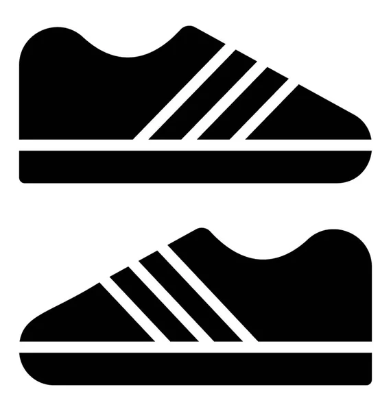 Zapatillas Zapatillas Deporte Diseño Icono — Vector de stock