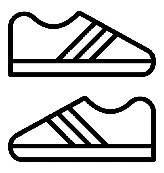 Тренувальне Взуття Кросівки Дизайн Значка — стоковий вектор