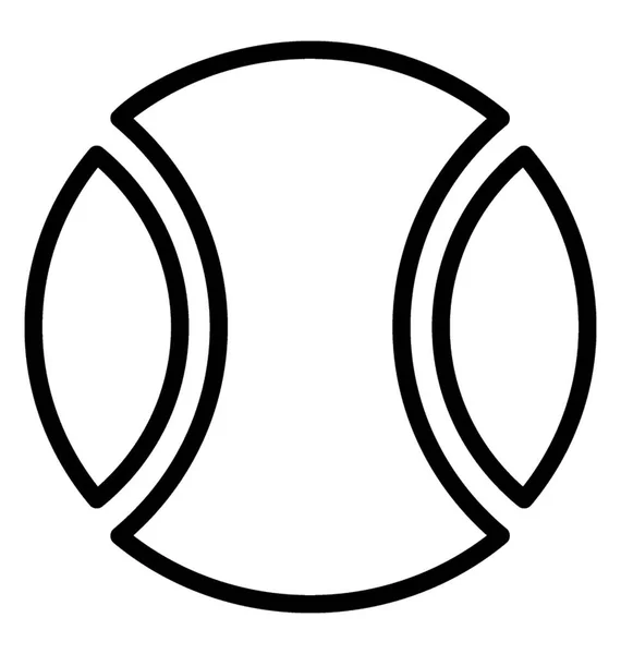 Icono Línea Simple Pelota Tenis — Vector de stock