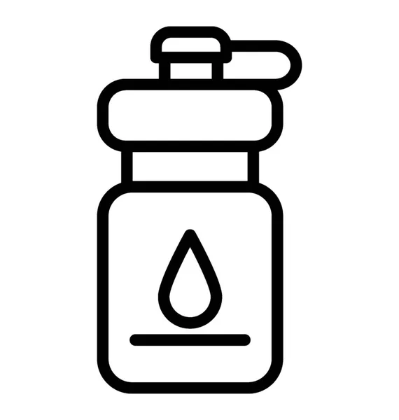 Πλαστικά Αθλητικά Μπουκάλι Νερό Γραμμή Εικονίδιο — Διανυσματικό Αρχείο