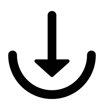 Glif vektör simge İndiriyor