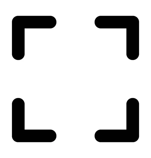 Glyphen Vektorsymbol Vergrößern — Stockvektor
