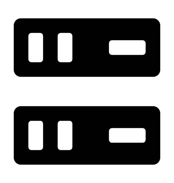 服务器机架标志符号向量图标 — 图库矢量图片