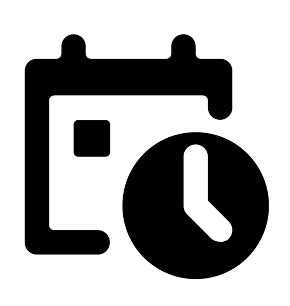 Glyph Vector Kalenderpictogram — Stockvector