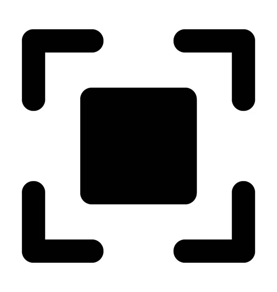 Präzisionsglyphen Vektorsymbol — Stockvektor