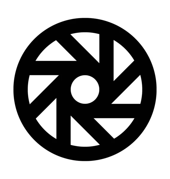 Rad Glyphen Vektor Symbol — Stockvektor