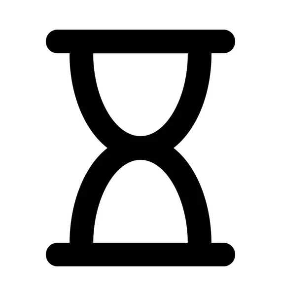 Sanduhr Glyphen Vektorsymbol — Stockvektor