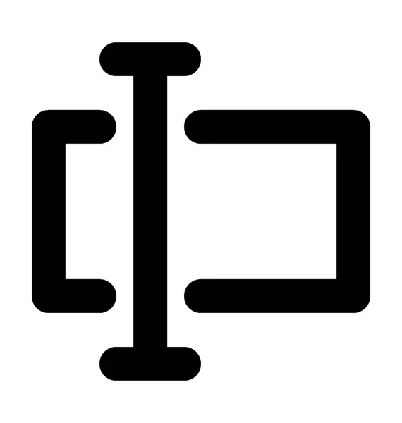 Text Fältet Glyph Vektor Symbol — Stock vektor