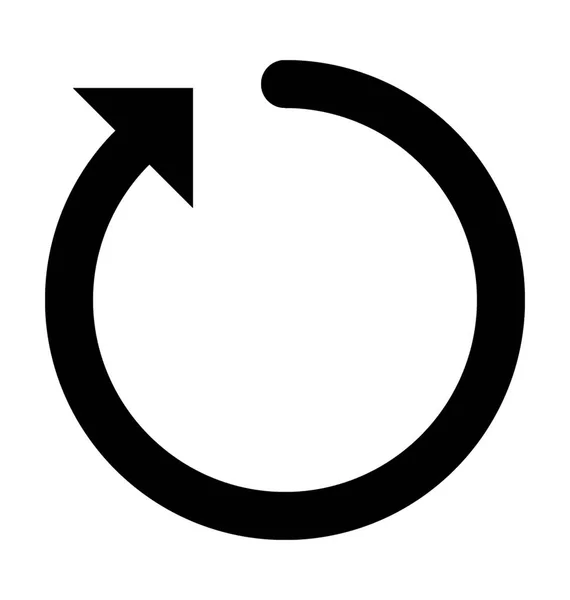 Glyphen Vektorsymbol Aktualisieren — Stockvektor