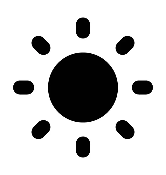 Icône Vectorielle Glyphe Luminosité — Image vectorielle