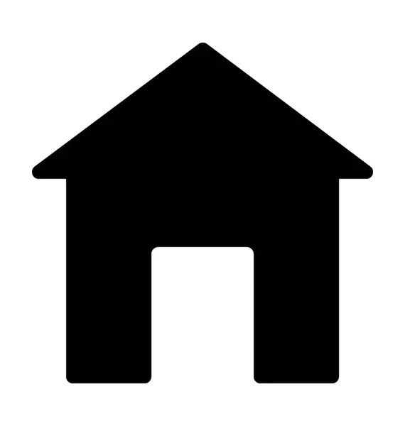 Huis Glyph Vector Icon — Stockvector