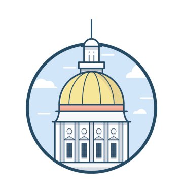 San Francisco renkli vektör simgesi
