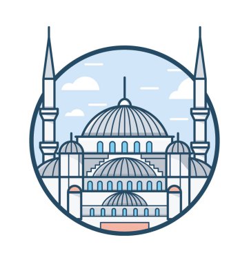 Yeni Delhi renkli vektör simgesi