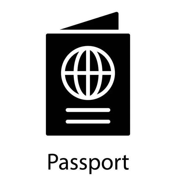 Pasaporte Para Viajes Aéreos — Vector de stock