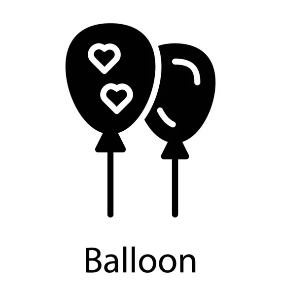 Geburtstagsdekorationen Sind Ohne Luftballon Unvollständig — Stockvektor
