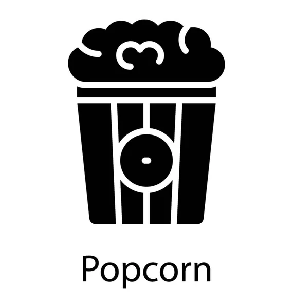 Popcorn Scatola Carta — Vettoriale Stock