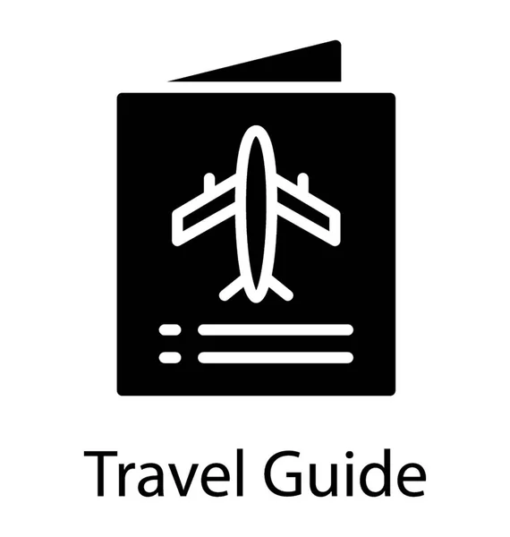 Pasaporte Para Viajes Aéreos — Vector de stock