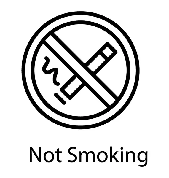 Fumar Signo Zona — Vector de stock