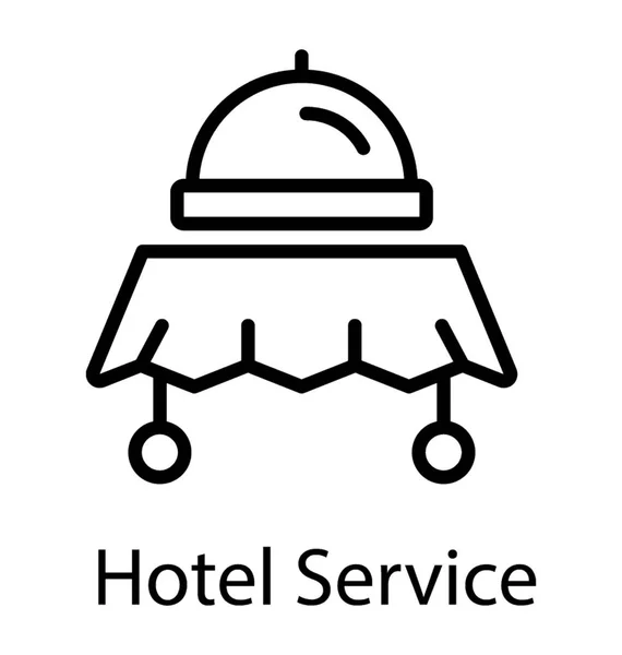 Hotel Zimmer Speisewagen — Stockvektor