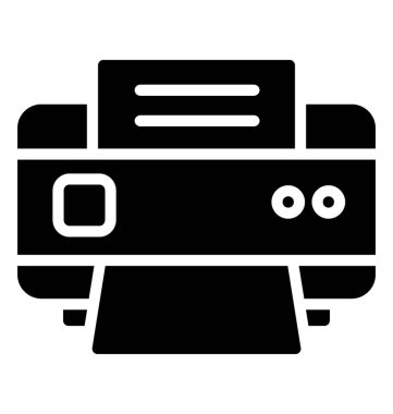 Bir yazıcı veya bir faks makinesi simgesi tasarım simgesi