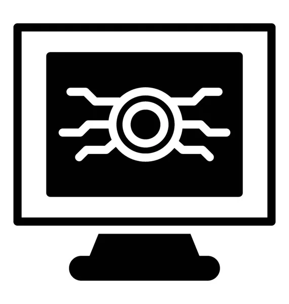 Eine Ikone Der Internet Oder Computertechnologie — Stockvektor