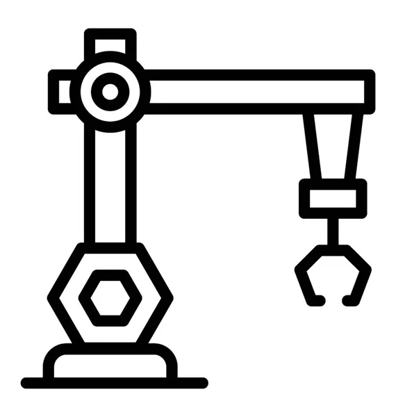 Robot Industrial Utilizado Para Cargar Mercancías — Vector de stock