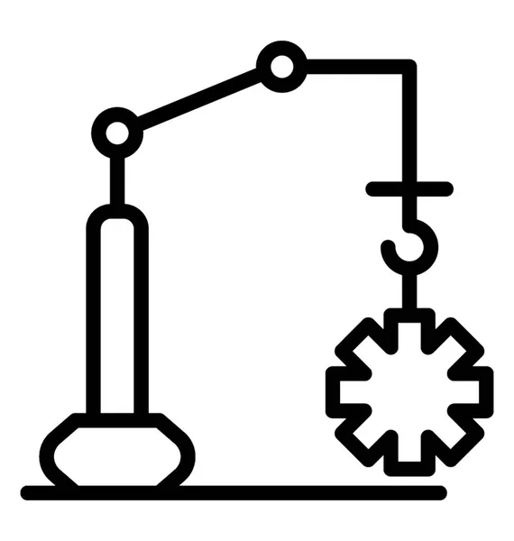 Ícone Produção Robótica Para Uso Industrial — Vetor de Stock