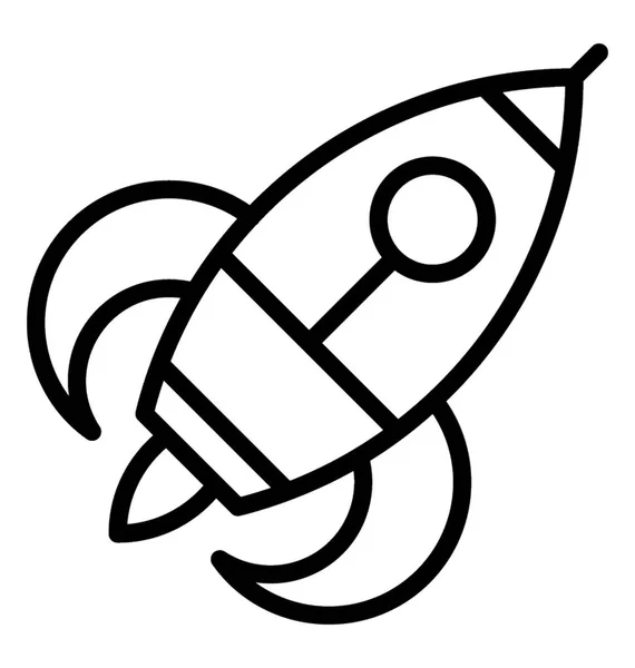Missil Som Representerar Raketuppskjutning — Stock vektor
