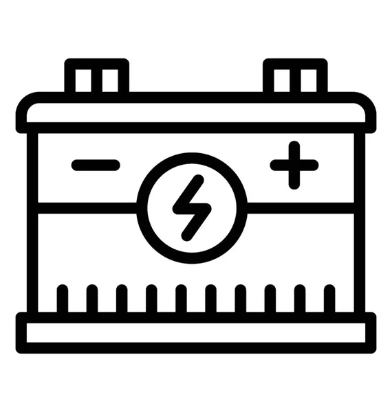 Een Oplaadbare Batterij Voor Auto — Stockvector
