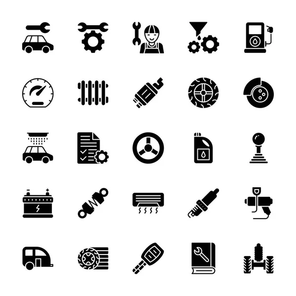 汽车服务标志符号向量图标 — 图库矢量图片