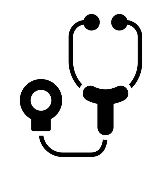 Uno Strumento Medico Dispositivo Medico Stetoscopio — Vettoriale Stock