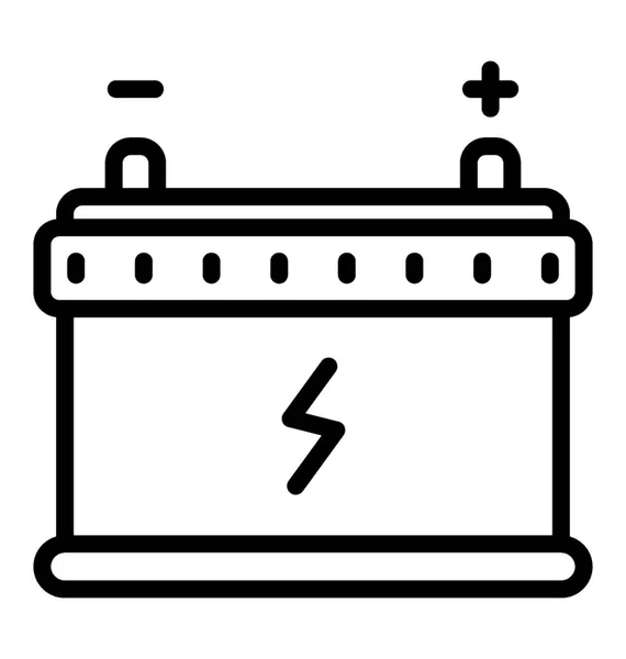 Een Oplaadbare Batterij Voor Auto — Stockvector