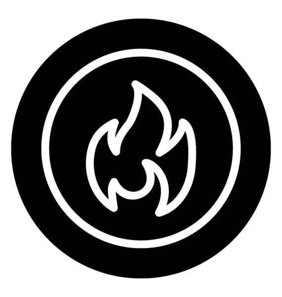 Płomienie Ognia Koncepcja Ognisko — Wektor stockowy