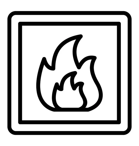 Flammes Feu Concept Feu Camp — Image vectorielle