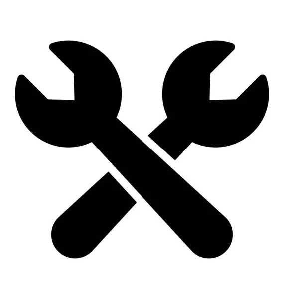 Дизайн Иконки Гаечного Ключа Ремонта Обслуживания — стоковый вектор