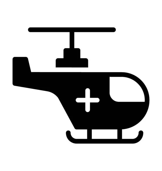 空中救护车是紧急医疗救护航班 — 图库矢量图片