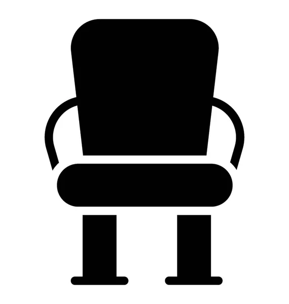 Wooden Armless Chair — Stock Vector