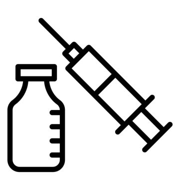 Sıvıları için aşı enjekte için şırınga