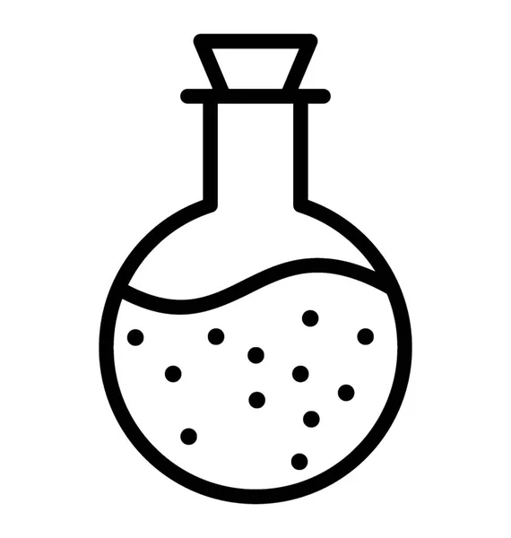 Diseño Icono Frasco Químico Para Concepto Investigación Laboratorio — Vector de stock