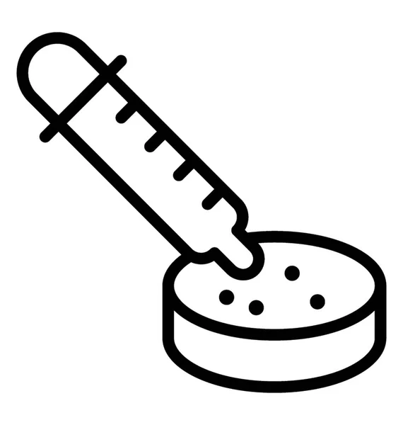 Kliniczny Termometr Analogowy Pomiaru Temperatury — Wektor stockowy