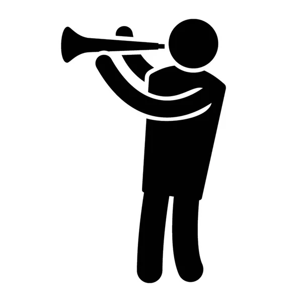 Avatar Com Corneta Bugle Player —  Vetores de Stock