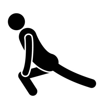 Kişi onun uzanan vücut fitness sembolü organıdır 