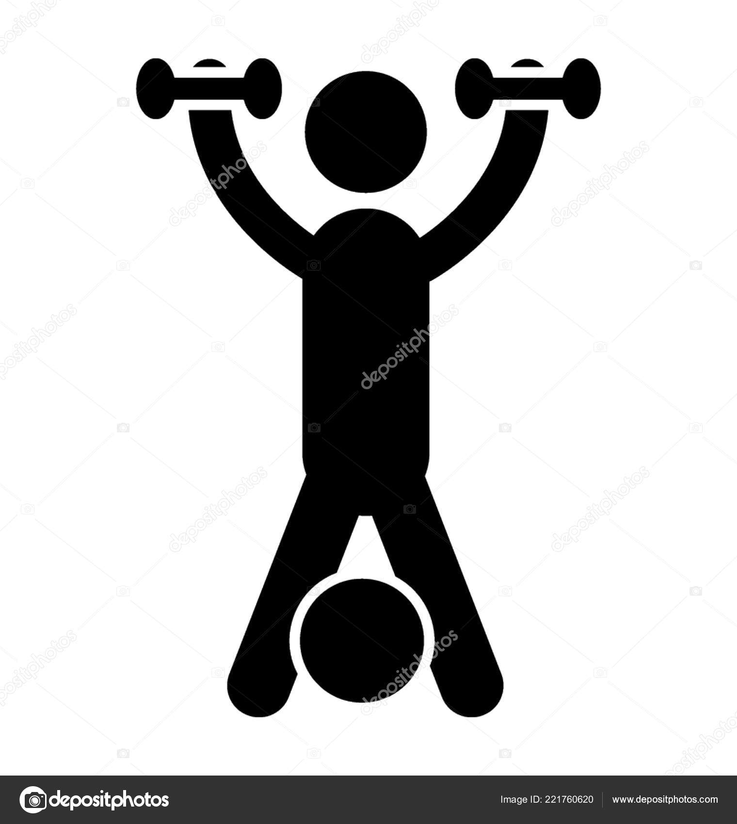 Bodybuilding Strong Arm Sign Hand Gesture Concept Stock Vector by