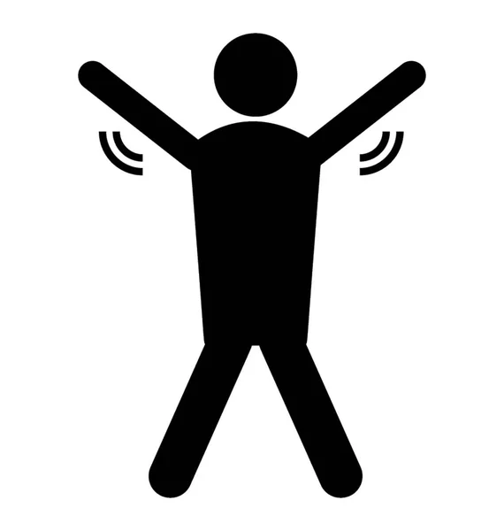 Hombre Teniendo Saltar Jack Posturas — Archivo Imágenes Vectoriales