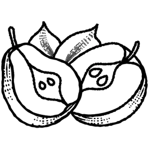 Eine Gesunde Nahrhafte Frucht Namens Birne — Stockvektor