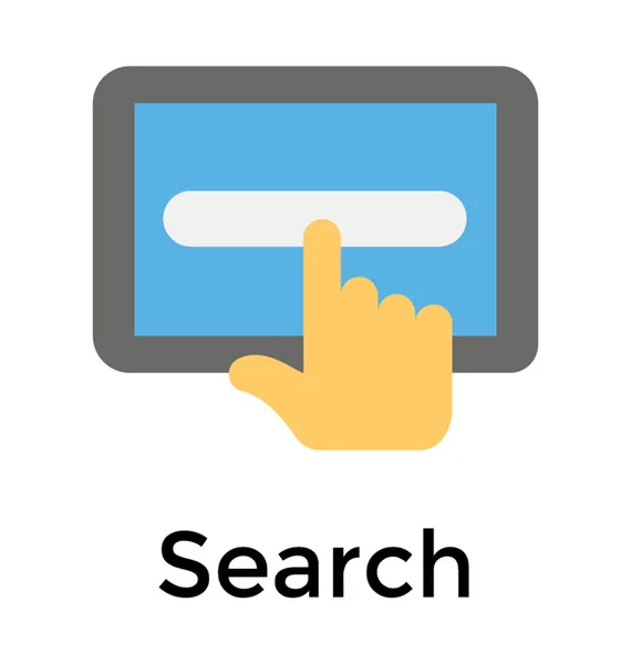 Search Concept Web Page Person — Stock Vector