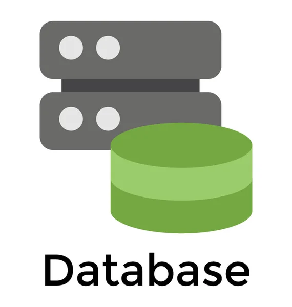 Servidor Base Datos Para Protección Almacenamiento Datos — Vector de stock