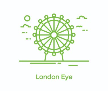Londra'da, Londra göz dünya ünlü dev tekerlek