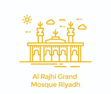 Riyad camide bir güzel tasarlanmış mimarisi 
